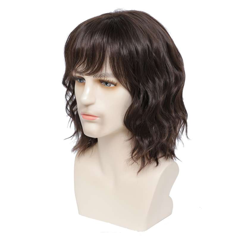 1Pc Light Brown 35.56cm Fashion Design Wig