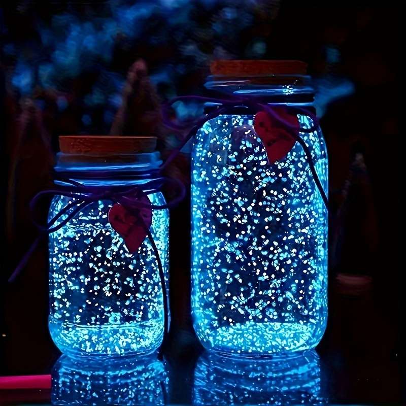 1000pcs Resin Luminous Pebbles