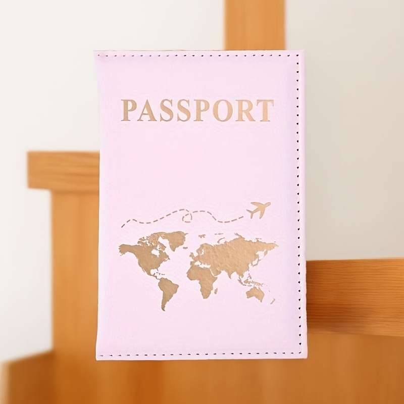1pc Luxury Travel Passport Holder and Card Protector Slim Portable Wallet for ID and Credit Cards