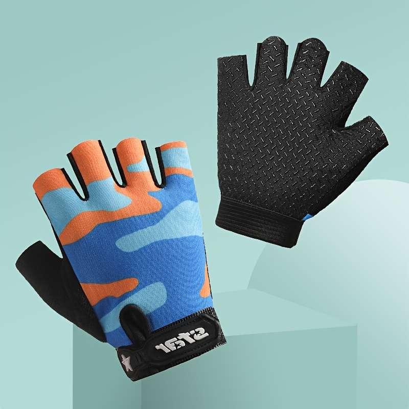 1 Pair Red Size L For 6 To 10 Years Old Outdoor Sports Gloves