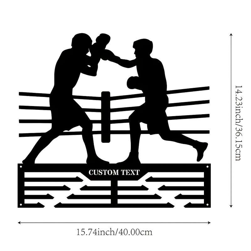 Custom Boxing Medals Display StandPersonalized Metal Wall Sculpture for Home  Outdoor Decoration