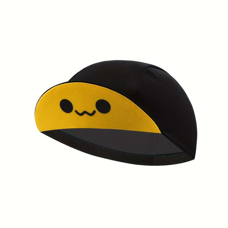 1pc Oscrolling Cycling Cap Breathable Quick-Dry Sports Hat with joyful Face Jack-O-Lantern Desi
