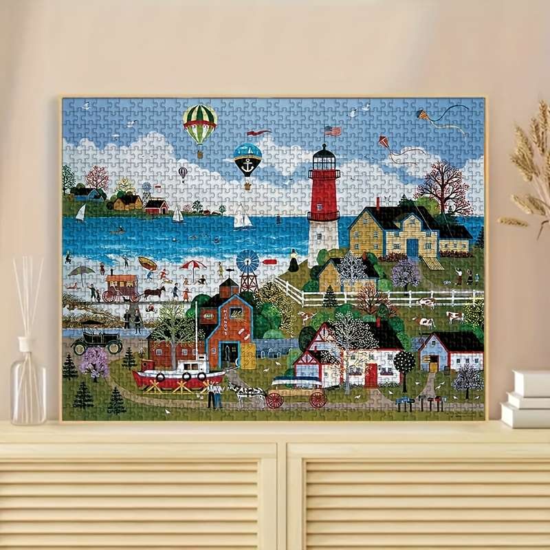 1000pcs Jigsaw Puzzle 75.01x50.01 cm High Difficulty Challenge for Adults Durable