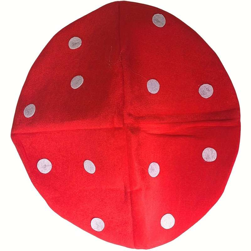 1pc Giant Mushroom Cap Hat Polyester Blend Novelty Carnivals Costume Accessory for Role Play Fun
