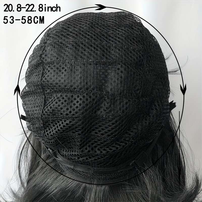 1Pc Black 20.32cm Fashion Design Wig