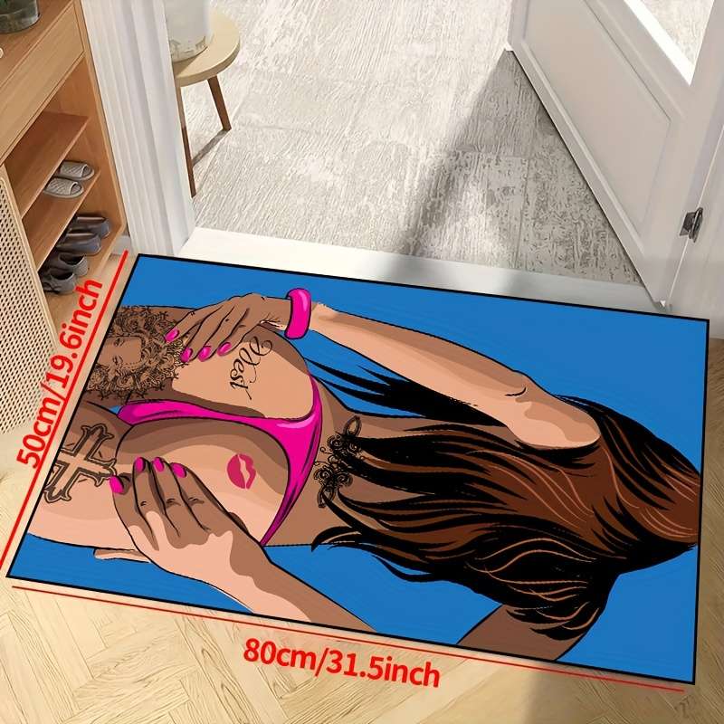 1Pc 5Ox8Ocm Floor Mat