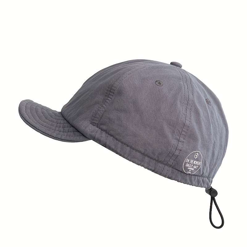 1pc Vintage American Style Baseball Cap Lightweight Adjustable Drawstring Soft Top Curved