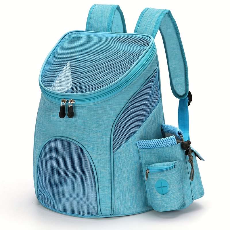 1pc Black With Bluesize S Pet Bag