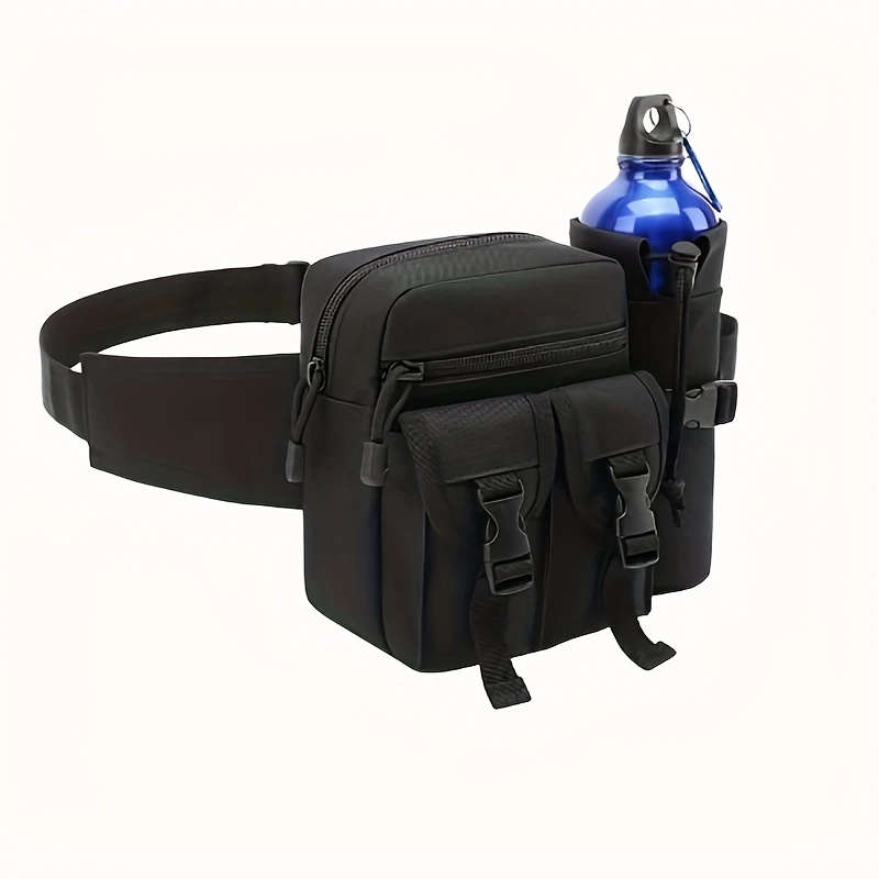 1pc Outdoor Sports Waist Pack Water Bottle Holder Multifunctional Travel Mountaineering Backpack Out