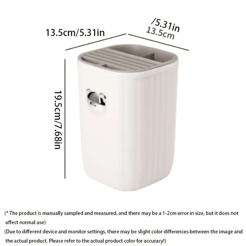 1pc Fashion Style Plastic Kitchen Utensil Holder Multi-Functional Countertop Organizer for Knives Ch