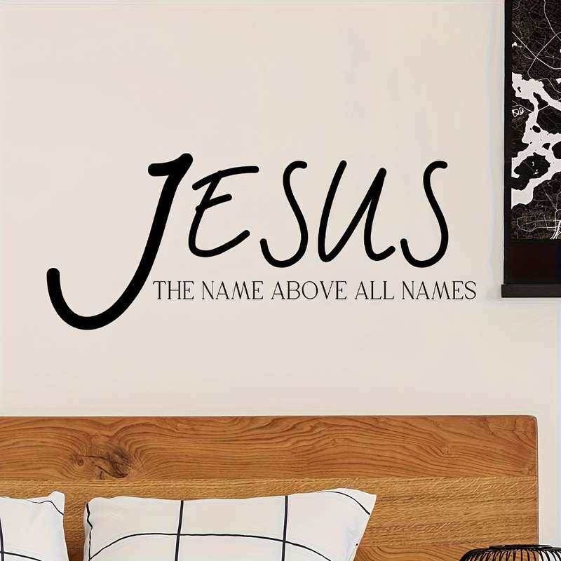 1pc  Black Jesus Christian Themed Stickers