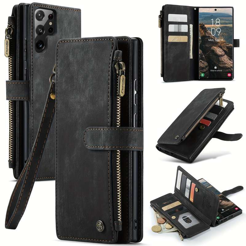 1pc Black For Samsung Galaxy S22 Ultra 5G Phone Cases