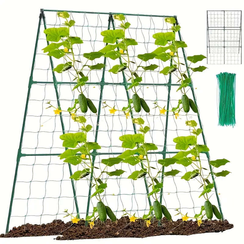 Set Of 2 Sturdy Pvc Garden Trellis Netting