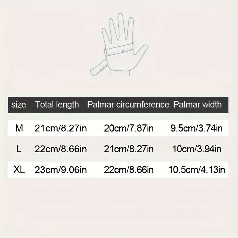 1 Pair Gray Size M Warm Gloves