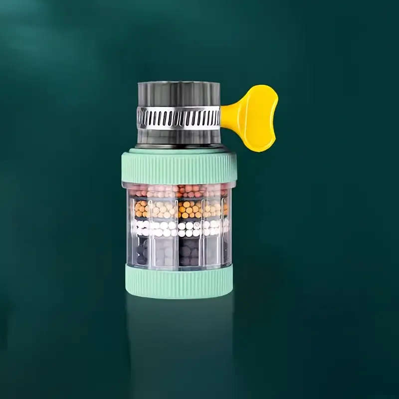 1pcs Kitchen Faucet Water Filter 6-Layer Splash-Proof Shower Head Non-Electric Standard US Thread