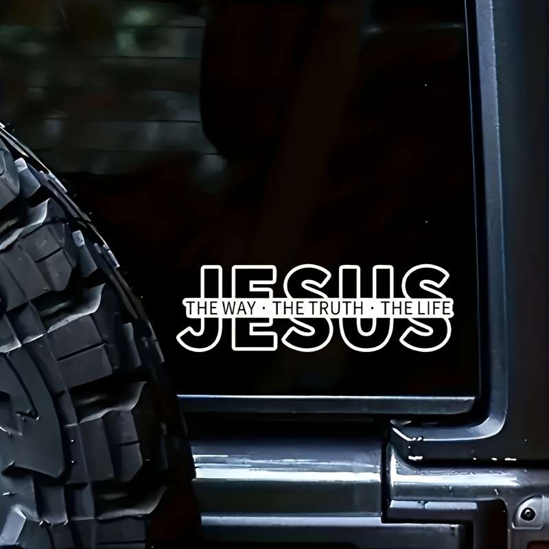 1pc 18cm  7inx5.7cm  2.24in Jesus Christian Themed Stickers