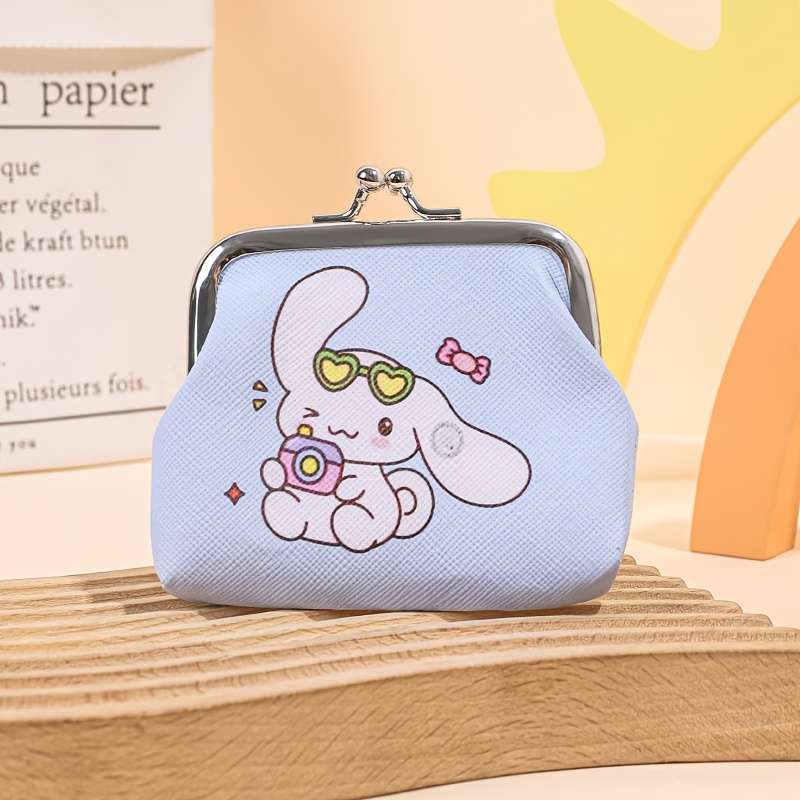 1pc Compact Sanrio Bag Easy to Carry Kitty Kuromi Wallet Fun Coin Pouch Cute Storage Bag Coin C