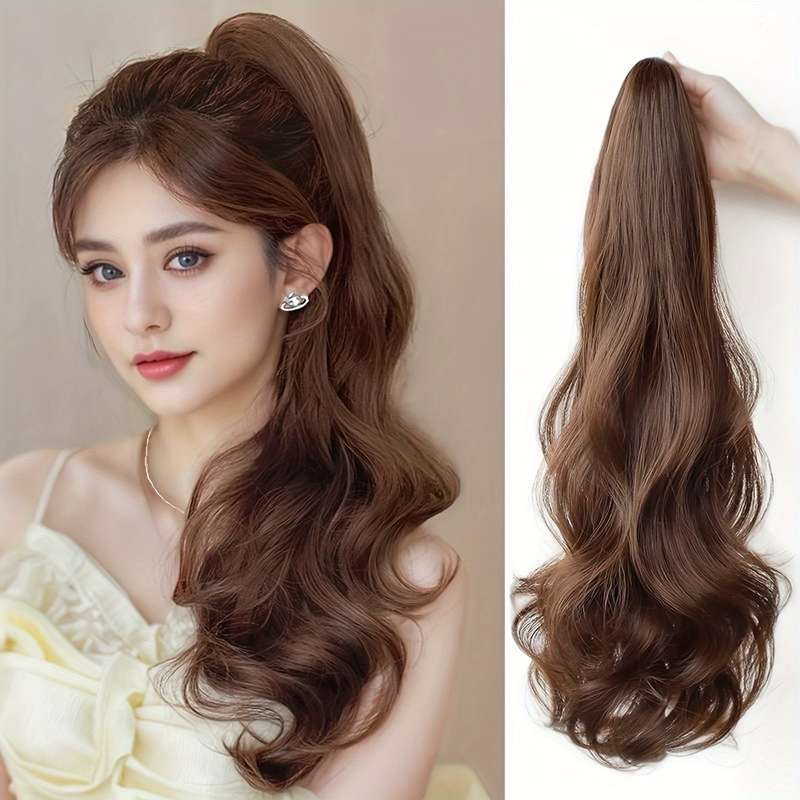 1Pc Brown Black 50.8cm Fashion Design Wig