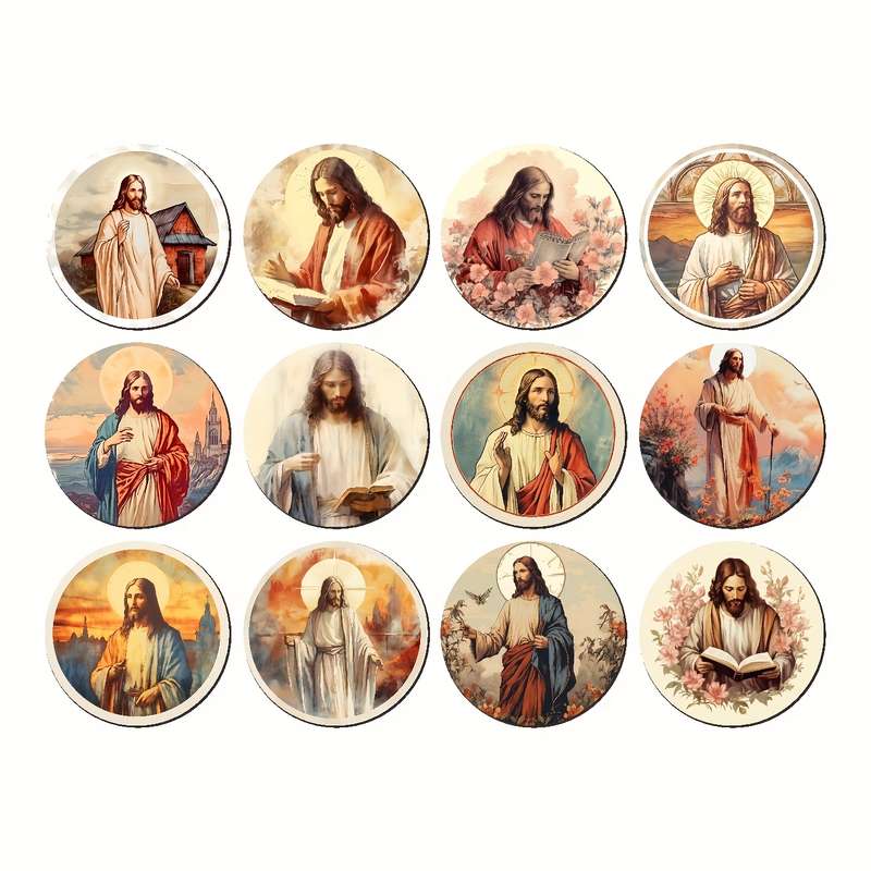 1pc  Jesus Christian Themed Stickers