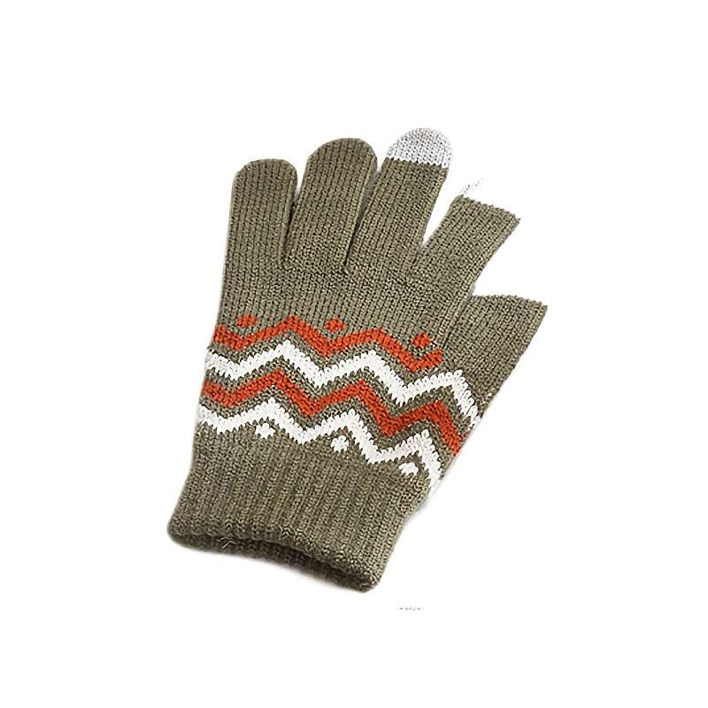 1 Pair Red Warm Gloves