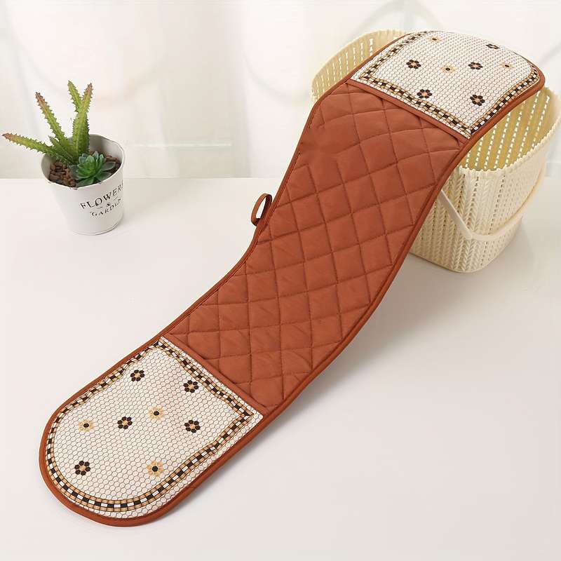 1pc Conjoined Heatproof Gloves Microwave Oven Baking Conjoined Insulation Pot Holder Thickened Doub