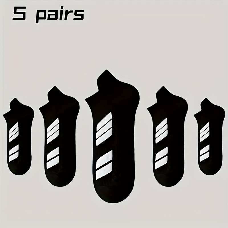 5 Pairs Mixed Color One Size High Elastic Socks