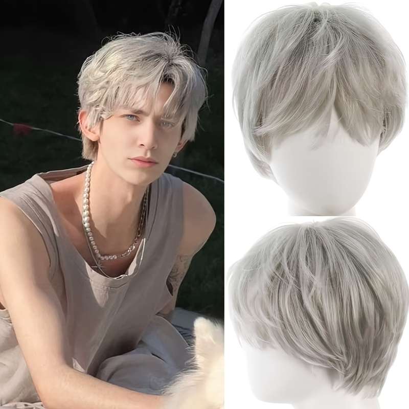 1Pc Black 10.16cm Fashion Design Wig