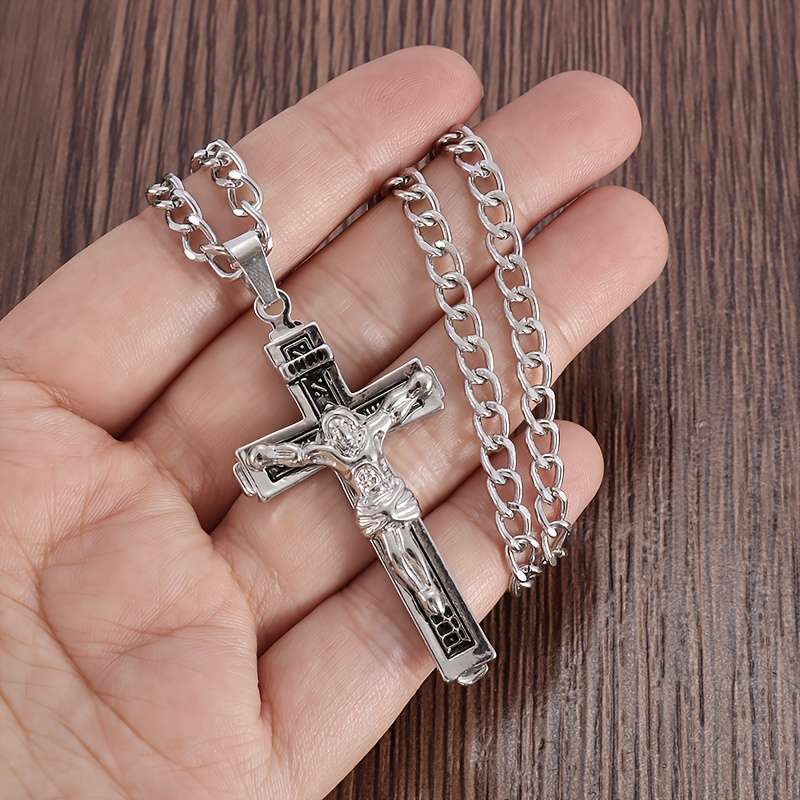 1 Piece GoldenSilvery Jesus Theme Pendant