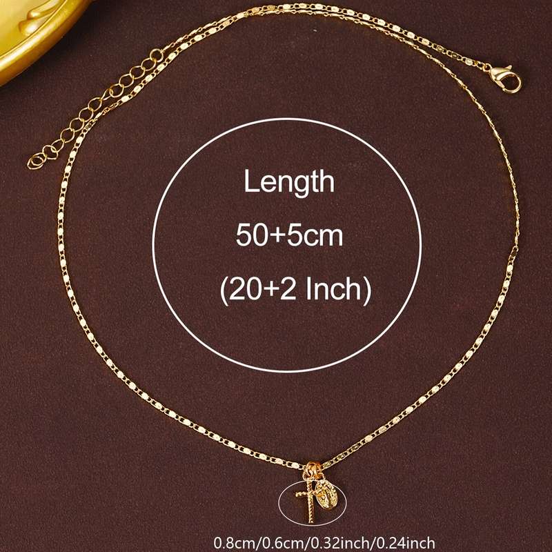 1 Piece Golden Yellow Jesus Theme Pendant