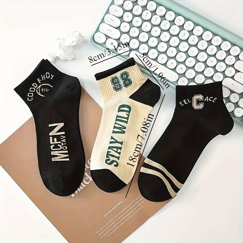 5 Pairs Of Mixed Colors One Size High Elastic Socks