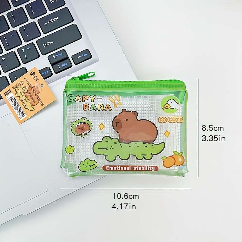 1pc Adorable Capybara Coin Purse Four Styles to Choose From Compact and Portable Cosmetic Headph