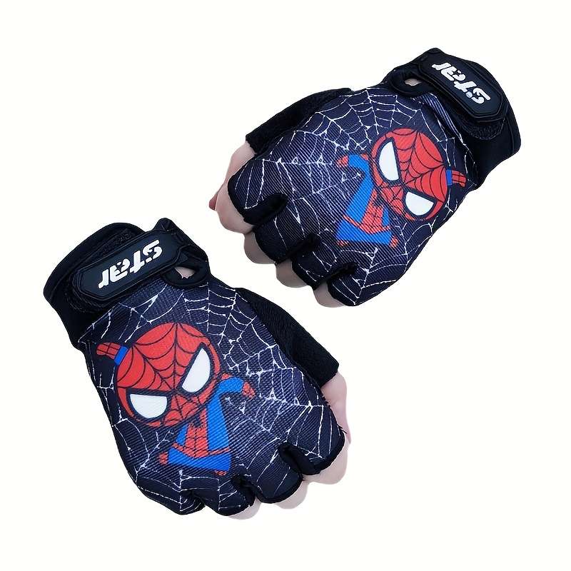 1 Pair Grey Outdoor Sports Gloves