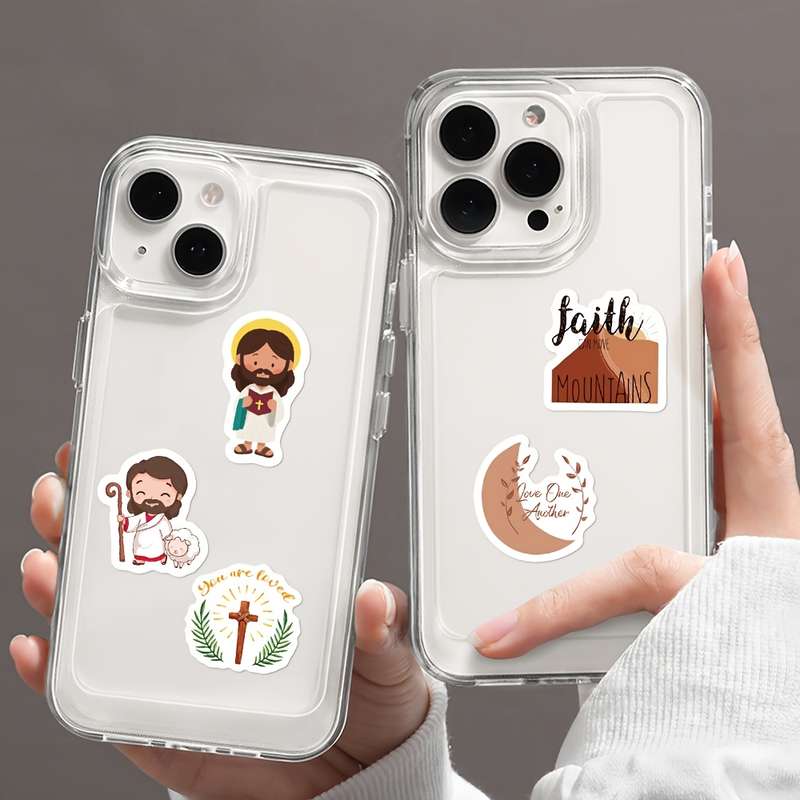 500pcs  roll Jesus Christian Themed Stickers