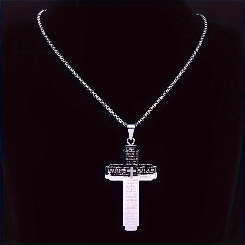 1 Piece Black Jesus Theme Pendant