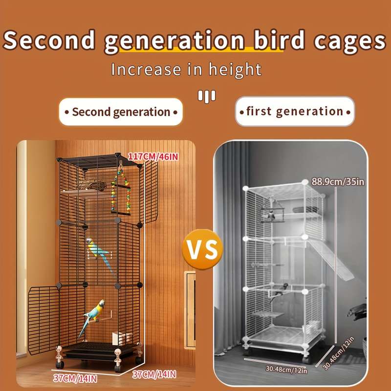 1pc Black Pet Cage