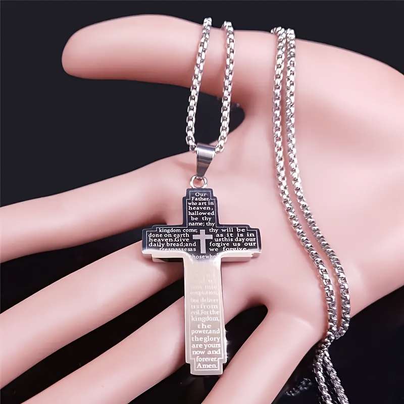 1 Piece Black Jesus Theme Pendant