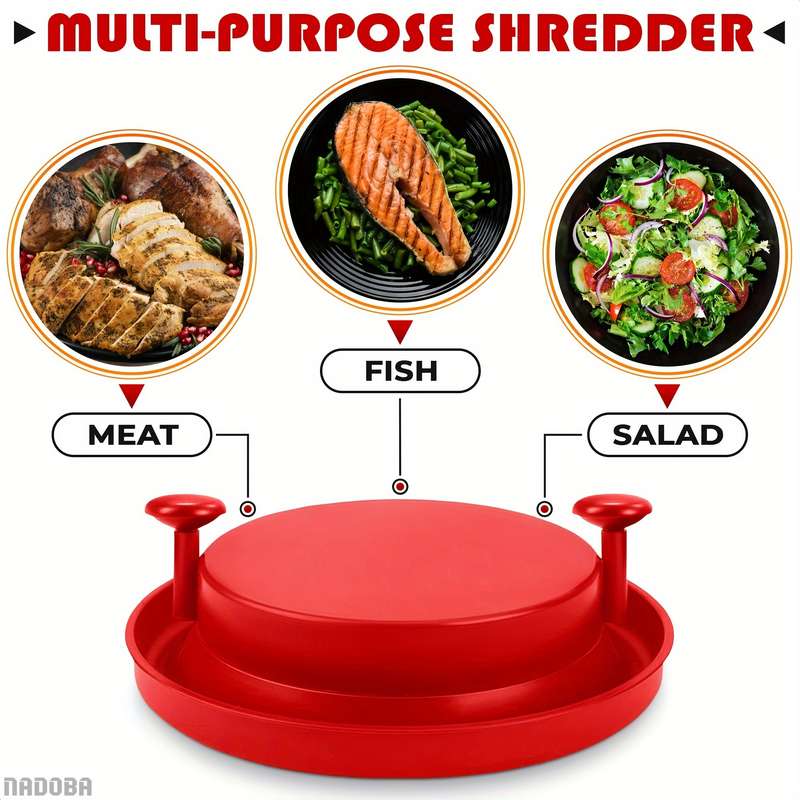 1pc Chicken Shredder Professional Chicken Breast Shredder Tool Twist Transparent Lid Ergono