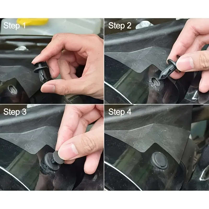 100pcs 6 Types Car Universal Plastic Fastener Plastic Screw Nails