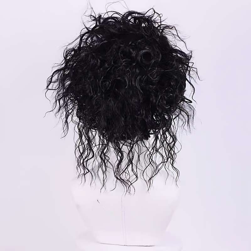 1Pc Black 30.48cm Fashion Design Wig
