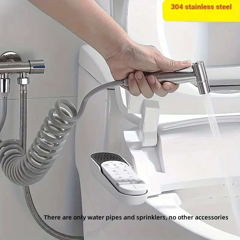 1pc Handheld Bidet Sprayer Set 304 Stainless Steel Spray Gun Shower Toilet Bidet Faucet Sprayer with