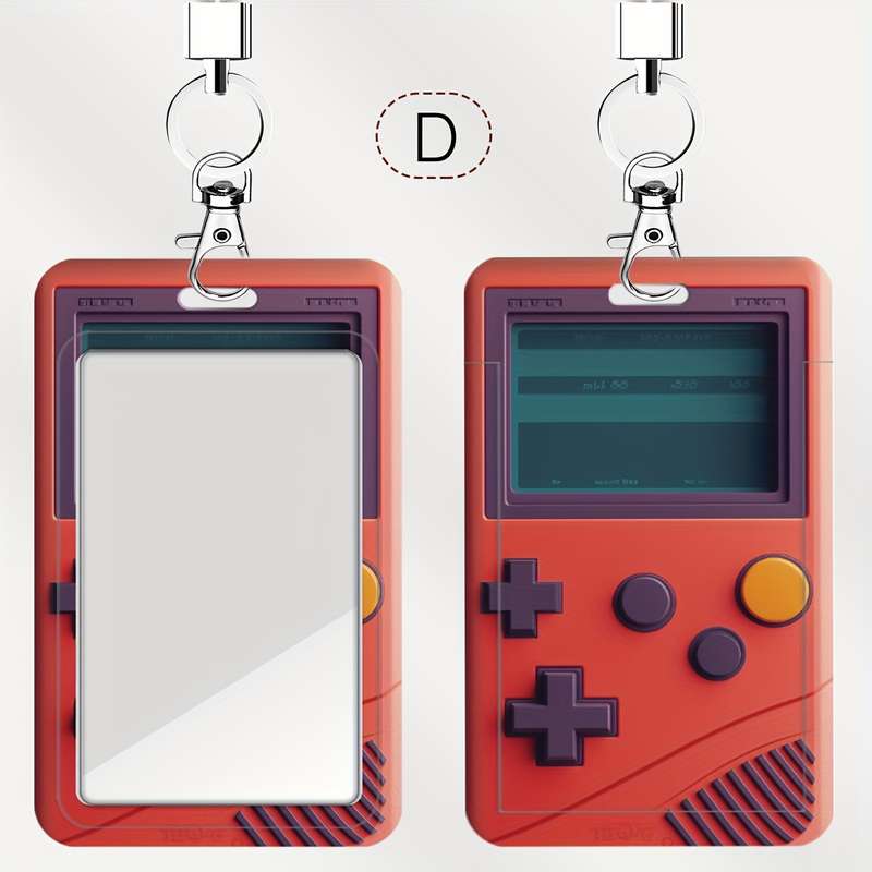 1pc One Pack Red and White Game Console Pattern Series Doctor Nurse Card Holder Bus Card Holder Cam