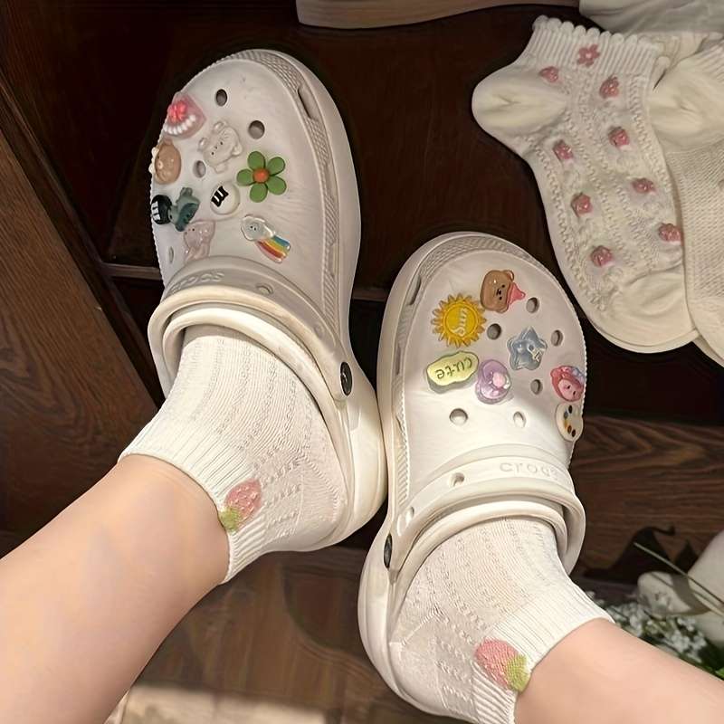 5 Pairs Mixed Color One Size High Elastic Socks
