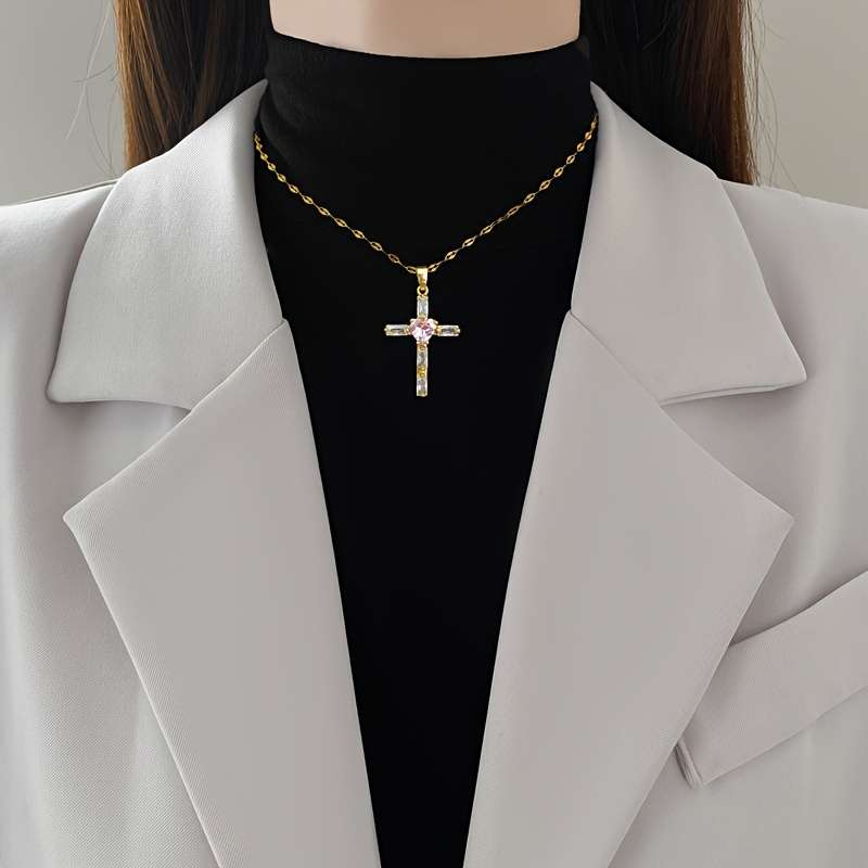 1 Piece Golden Jesus Theme Pendant