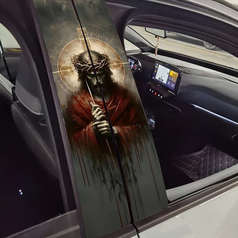 2pcs  25cm50cm Jesus Christian Themed Stickers