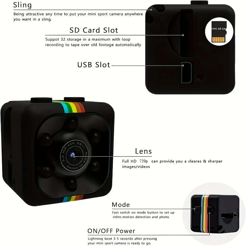 1pcs Mini Security Camera