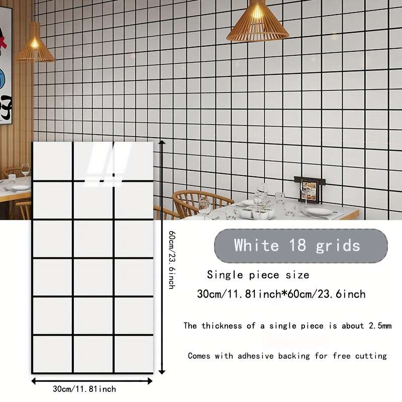 20 Pieces Wall StickersBright surface 8 grid