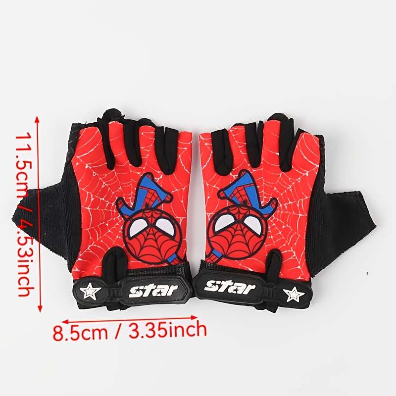 1 Pair Grey Outdoor Sports Gloves