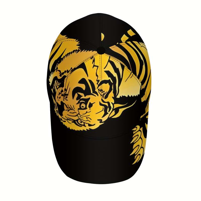 1pc of a Bold Tiger Design Baseball Cap Adjustable for Sun Protection Breathable Casual Hat