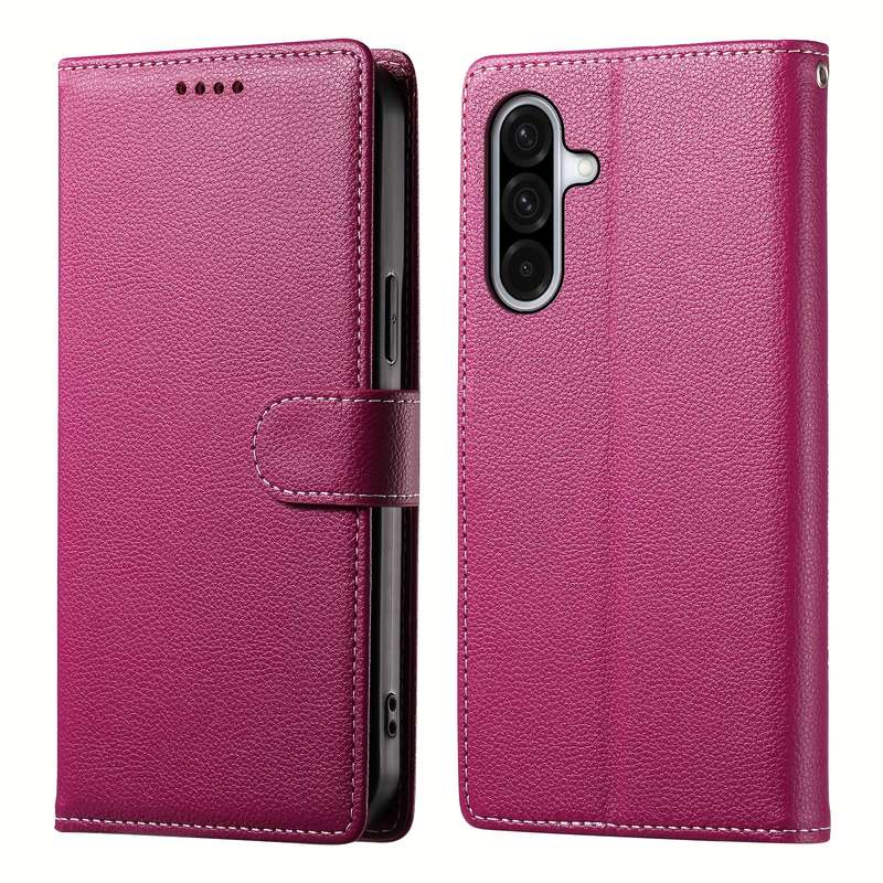 1pc Rose Red For Samsung Galaxy A56 Phone Cases