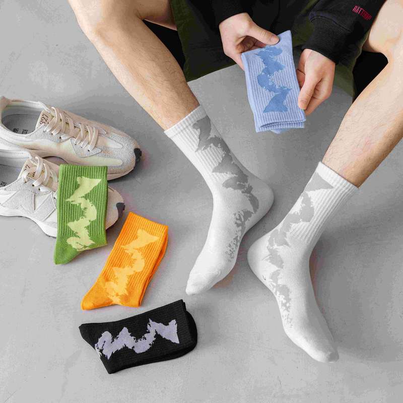 1 Pair Orange  Socks